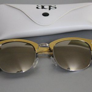 AQS MILO 49MM CLUBMASTER SUNGLASSES